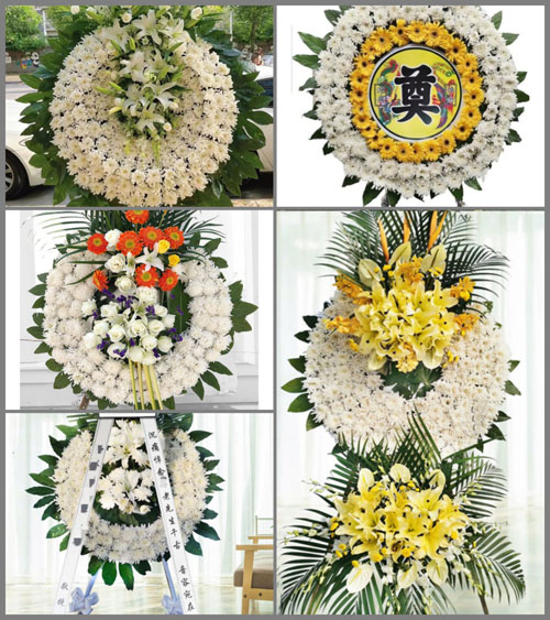 安徽六安市霍邱县洪集镇唐畈村花圈速递